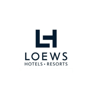 Logo of Loews Hotels and Resorts.