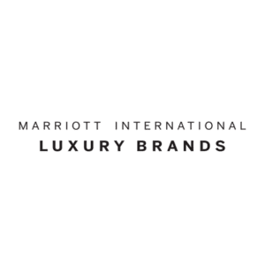 Marriott International Luxury Brands logo with elegant typography.